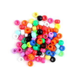BET❤ Multi-colored Round Alphabet Letter Charms Pony Beads For Loom Bands Bracelet （Pack of 100）