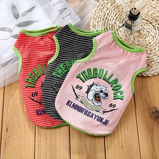 T-shirt Soft Puppy Dogs Clothes Cute Pet Dog Clothes Cartoon Clothing Summer Shirt Casual Vests for Small Pet Supplies (6)