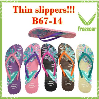 NEW DESIGN!!! FREESOAR Thin Flip-flops Slippers for WOMEN RANDOM DESIGN (sizes 36-40) (ADD 2 SIZE)