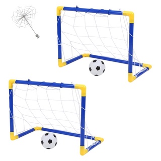 [In Stock]8X Indoor Mini Folding Football Soccer Ball Goal Post Net Set+Pump Kids Sport Outdoor Home Game Toy