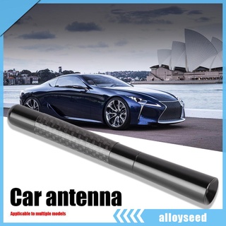 （alloyseed） 12cm Car Styling Roof Antenna Carbon Fiber Screw Metal Stubby Mast Antenna