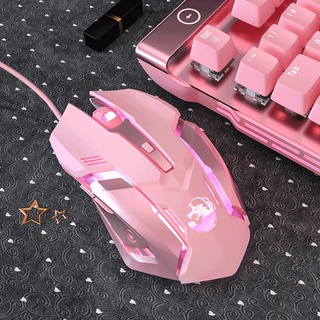 Backlight game mouse mute wireless optical mouse DPI6 buttons Optical USB wired mouse game player PC Laptop fashion girl cute pink mouse pad gamer mouse Computer Wireless Bluetooth 2.4g Mouse