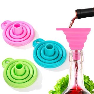 Silicone Collapsible Funnel, Flexible Foldable /Kitchen Funnel ,Household Liquid Dispensing Tools