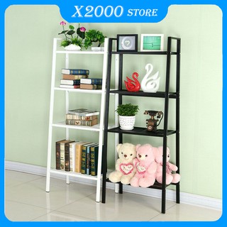 [GIFT] Metal Bookcases & Shelving Units for Home and Office Furniture-Metal Shelf Unit Black/White