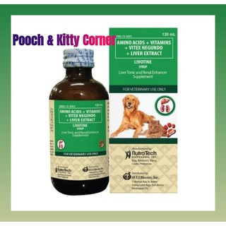 Livotine Liver Tonic and Renal Enhancer Supplement for Dogs and Cats (120ml)