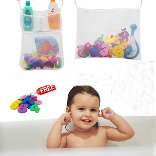 Baby Toy Mesh Bag Bath Bathtub Doll Organizer Suction Bathroom Bath Toy Stuff Net Baby Kids Bath Bat