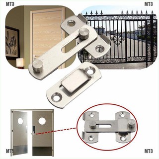 {MT3}New Stainless Steel Home Safety Gate Door Bolt Latch Slide Lock Hardware+Screw