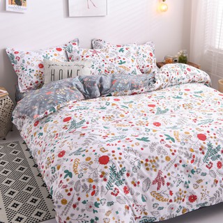 Gray Bedding Quilt Cover Set Duvet Cover Set Comforter Cover Set Single Super Single Double Queen King Size 3in1/4in1 Already Stock (9)