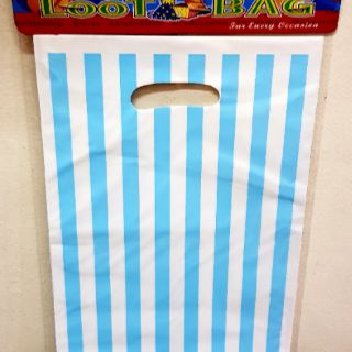 10pcs Stripes Plastic Lootbags (17cm x 25cm) (3)