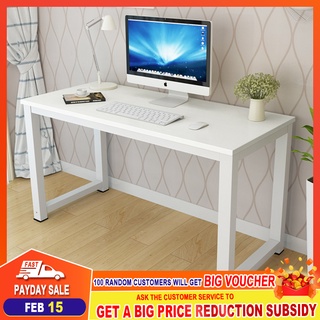 Steel Wood Desk Economy Desktop Computer Desk Simple Modern Bedroom Table Assembly Writing Desk