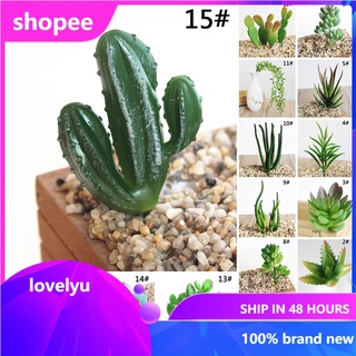 High Quality Wedding Dining Plastic Succulent For office Garden Home Decoration Artificial Plant