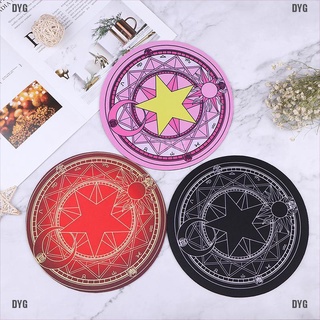 <DYG> Round Mouse Pad Cute Magic Array Mat For Girls Gift Office Pc Soft Thick