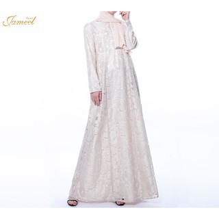 JAMEEL Abaya Muslimah Jubah Fashion Lace Women's robe Summer Long Dress#Ready stock