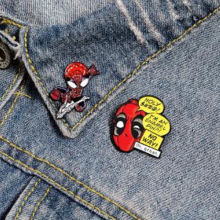 The Avengers Spiderman Enamel Pin Cute Spider-man Brooch and Badge for Kids Hat Shirt Backpack Bag
