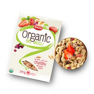 Organic Bio Musli with Red Fruits (USDA Organic Oat Cereal) 375g