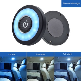 car Ceiling light USB Charging LED Light Portable Round Rechargeable Wireless Interior Reading Lamp