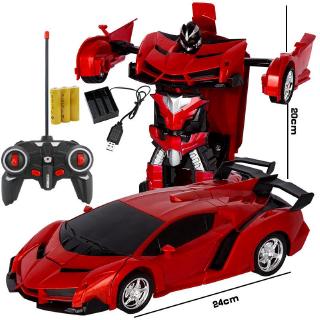 Remote Control Car Robot Toy Car One-click Transformation Robot Electric Simulation Car Model For Children