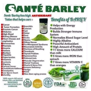 ✥♠☁Sante Barley Pure Barley Canister (110g) Food Supplement ORIGINAL