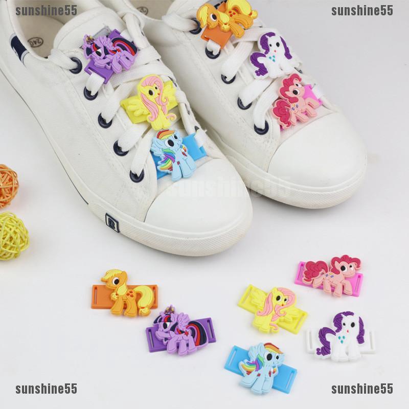 Children's gift little pony Sports Shoes accessories sneakers shoes lace buckle