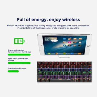 AJAZZ AK33 RGB Gaming Mechanical Keyboard Bluetooth and Wired Connection 82-Key Layout (6)