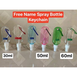 FREE NAME Alcohol Spray Bottle with Keychain
