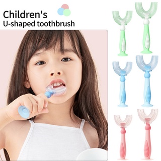 360 Degrees Kids U-Shaped Toothbrush Toddler Baby 2-6-12 Years Old Children Soft U-Shapeds Brushing