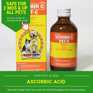 Pet-C Vitamin C for dogs and cats (60ml) [PRICE SLASHED]