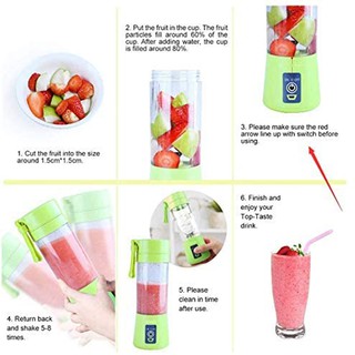 Rechargeable Mini Portable Electric Juicer Blender Blender Mixers 6 Blades Juicer Machine Mixer (8)