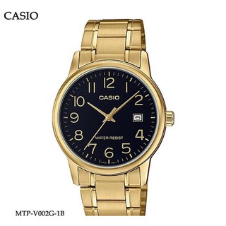Casio MTP-V002G-1BUDF Analog Quartz MTPV002G-1B Gold Tone Dress Watch MTPV002