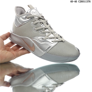 Original Nike Paul George PG 3 EP Gray Basketball NBA Shoes (1)