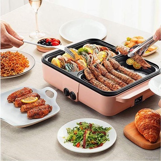【SPOT】♤Multifunction Electric Cooker Mini Hotpot Barbecue AS471