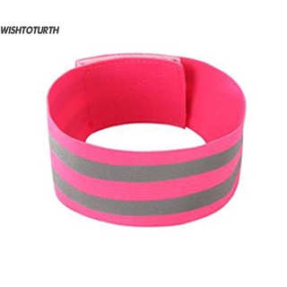 wishtoturth 5 Colors Security Wrist Belt Night Walking 360 Degree Reflective Band High Toughness for Outdoor