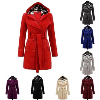 Women's Outwear Coat Winter Hooded Long Warm (1)