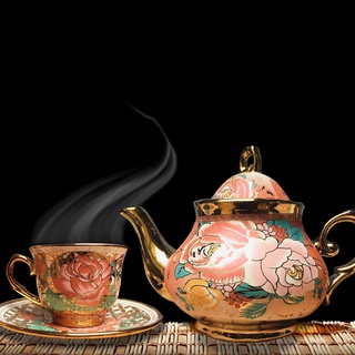 European Fantasy Teacup and Teapot Set Ceramic Tea Set Porcelain Teapot Retro Style Coffee Cups Chil