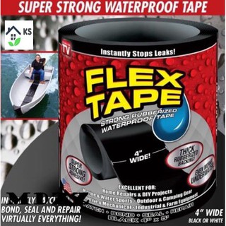 Flex Tape Rubberized Waterproof Tape 4" x 5'