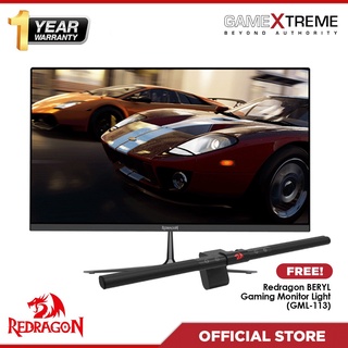 Redragon Emerald 27” 165hz Gaming Monitor GM270F165 with Free Redragon BERYL Gaming Monitor Light