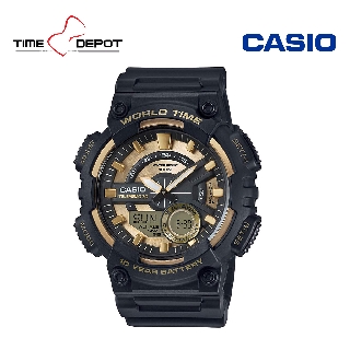Casio AEQ-110BW-9AVDF Analog-Digital Black Resin Strap Watch For Men
