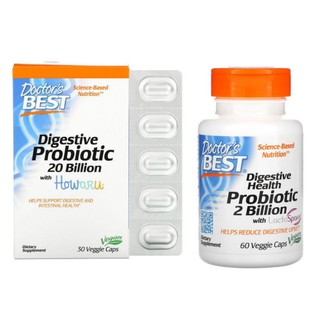 Doctor's Best, Digestive Probiotic with Howaru, 20 Billion CFU / Probiotic with LactoSpore 2 Billion
