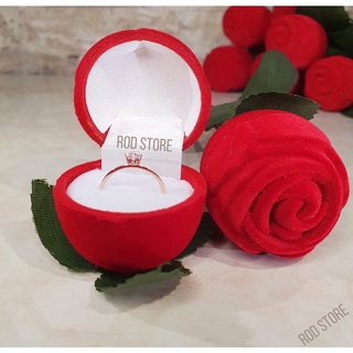 ♠⊕ROD Store Crystal Solitaire Ring for Promise and Commitment (W/ FREE ROSE RING BOX)
