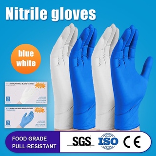 Medical Gloves Nitrile Vinyl Powder Free Blend Gloves Latex Free Non-Sterile Disposable Gloves 100pc