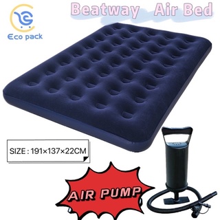 (single/double air bed) COD Bestway Inflatable Air Bed Free Air Pump