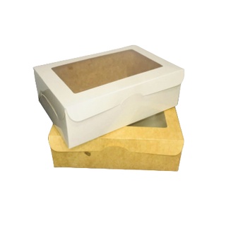 10pcs 6x9x3 Pastry box (cupcake box) 6’s | With Window | Reversible | High Quality
