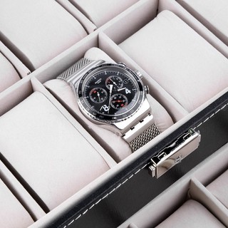 Double-Layered 20 Grids Leather Watch Box WB20 (7)