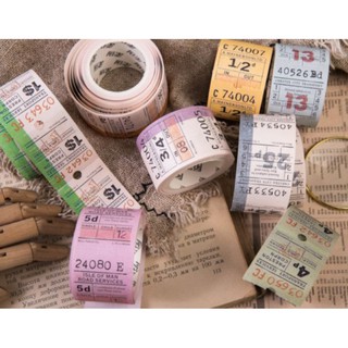 British Bus Tickets/Transport Tickets Masking Tapes by Mo Card (1)
