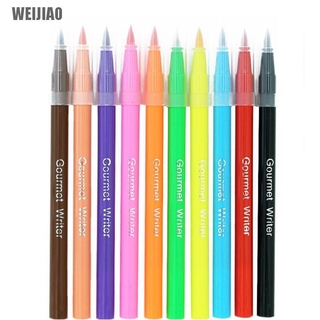 WEIJIAO Edible Pigment Pen Food Coloring Pen For Drawing Biscuits Cake Decorating Tools