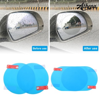 ▩❖Athena ♧2Pcs Clear Waterproof Anti Fog Car Rearview Mirror Film Rain S