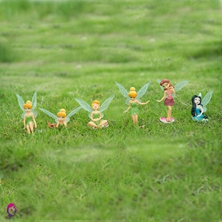 6pcs/set Tinkerbell Tinker Bell Fairy PVC Action Figure Toys