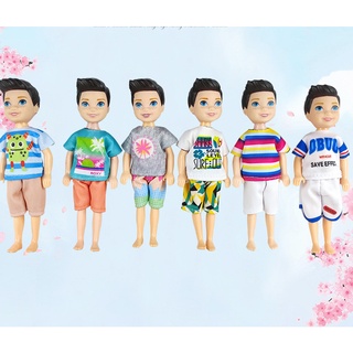 5.5 Inch Boy Doll Clothes, Barbie Clothes, Summer Short-sleeved Shorts, Fashion Toys