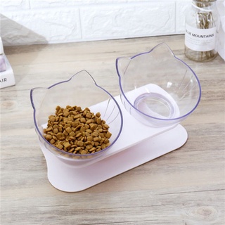 Orthopedic Cat Bowl Double Bowls With Raised Stand Pet Cat Food Bowl For Cat water Bowl Pets Dogs