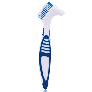 0806* Double Brush Head Environmentally Friendly Non-slip Handle Denture Toothbrush